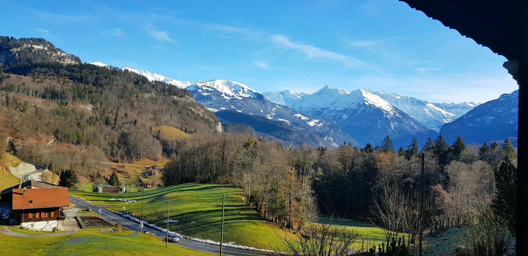 Gemuetliche Fewo Mit Sauna Inmitten Der Berge Meiringen Kültér fotó