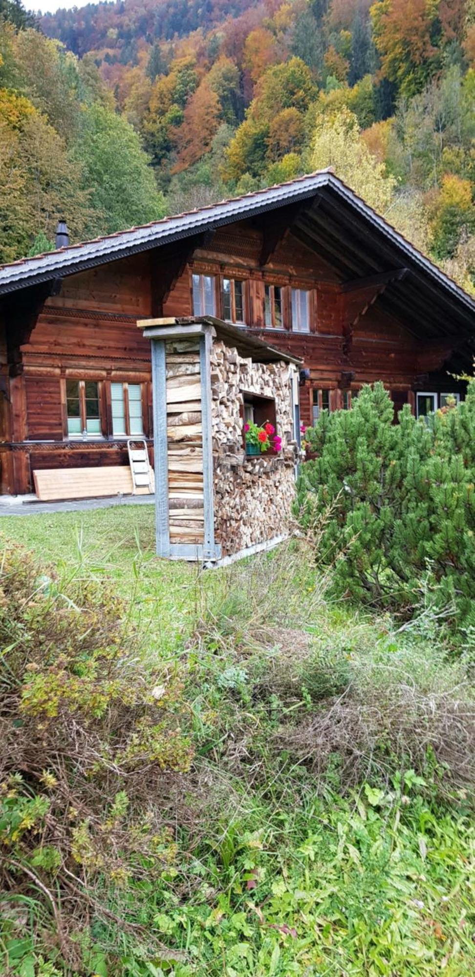 Gemuetliche Fewo Mit Sauna Inmitten Der Berge Meiringen Kültér fotó